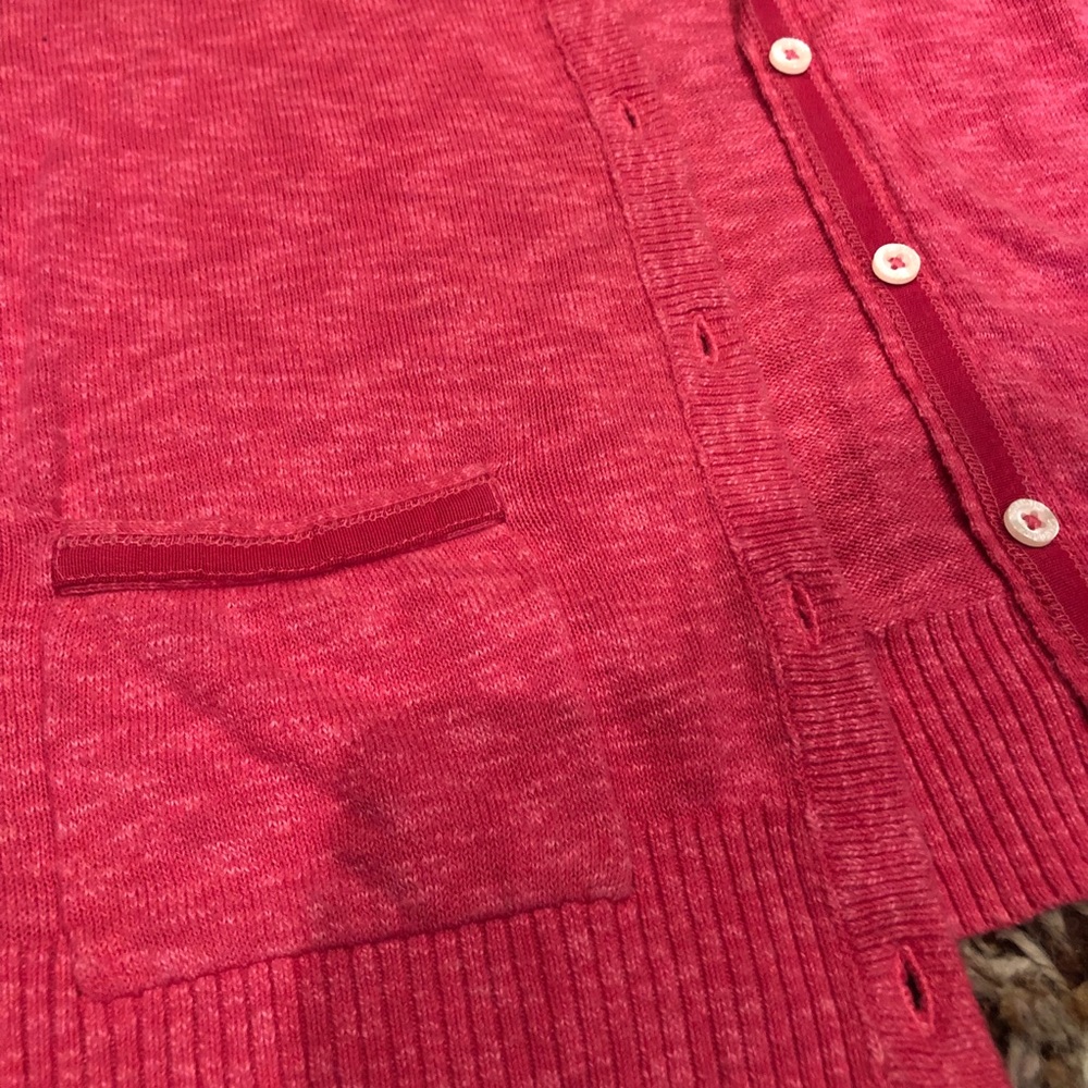 Hollister - pink cardigan - 3/4 sleeve size Large - Picture 3 of 5